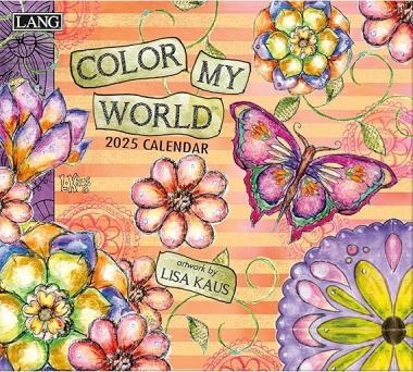 2025年LANGラング壁掛けカレンダーColor My Worldカラー マイワールド税込2700円