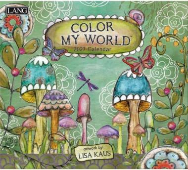2027年LANGラングカレンダー Color My Worldカラー マイワールド 消費税込2900円