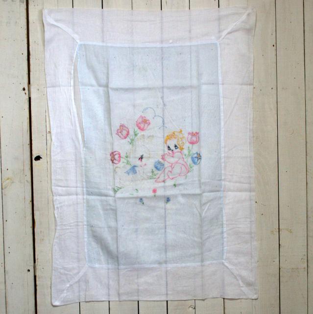 アンティーク 刺繍ファブリック