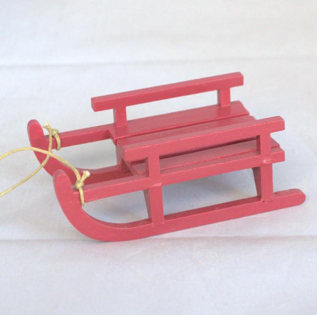 クリスマス オーナメント,そり レッド
