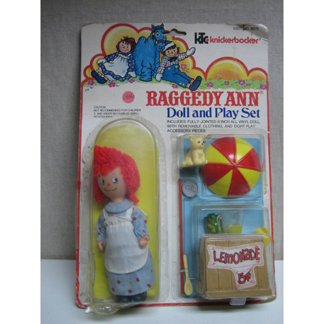アンティーク　RaggedyAnn　ドール&プレイセット